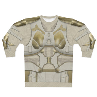 Valkyrie White Armor Long Sleeves Shirt, Thor Ragnarok Costume