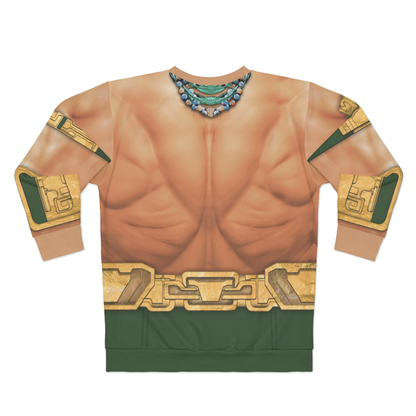 Namor Long Sleeve Shirt, Black Panther Wakanda Forever Costume