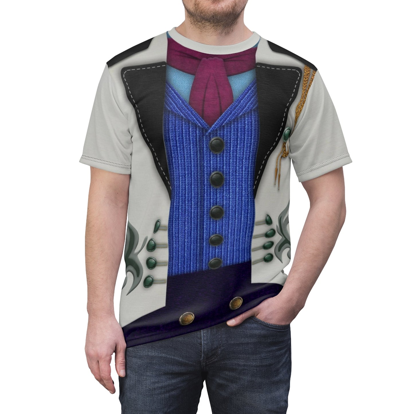 Prince Hans Blue Shirt, Frozen Costume