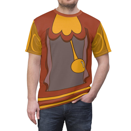 Cogsworth Shirt, Beauty and the Beast Costume