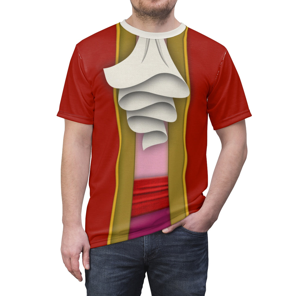  Disney Peter Pan Captain Hook Face T-Shirt : Clothing