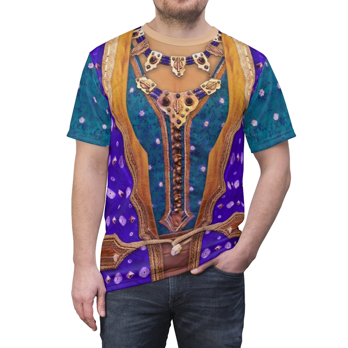 Genie Human Shirt, Aladdin Live Action Costume