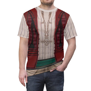 Aladdin Red Jacket Shirt, Aladdin Live Action Costume