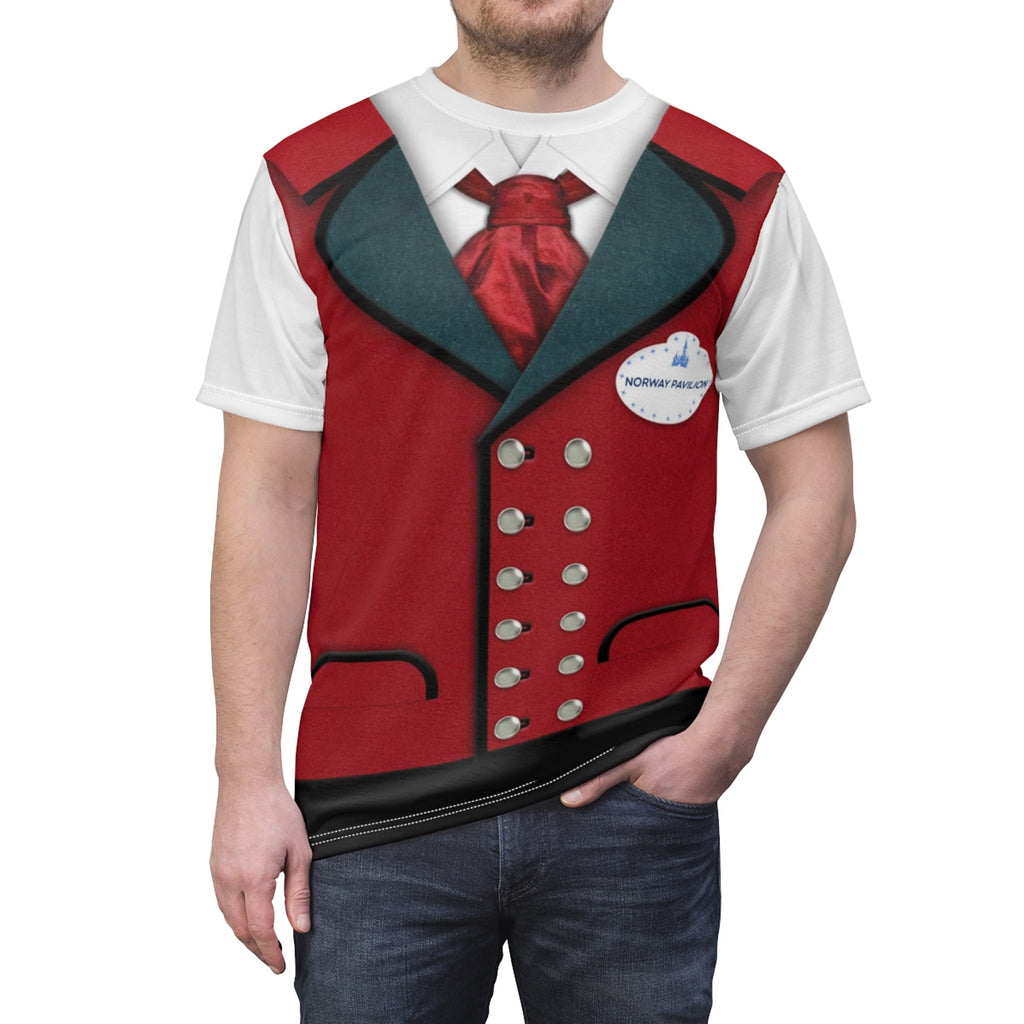 Epcot Norway Pavilion Shirt, Disney Cast Member Costume
