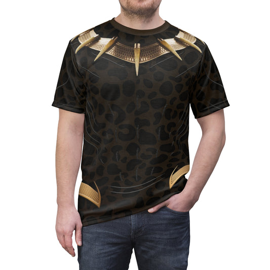 Erik Killmonger Jaguar Shirt, Black Panther Costume