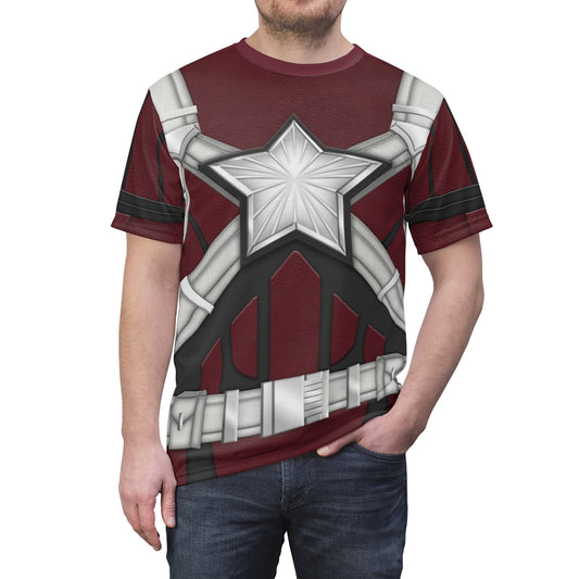 Red Guardian Shirt, Black Widow Costume