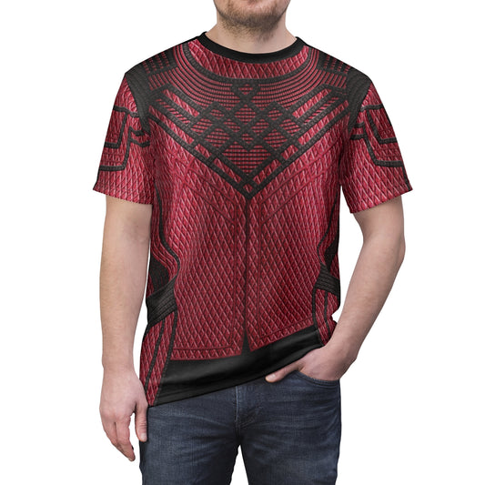 Shang-Chi Red Kung Fu Shirt, Shang Chi Costume