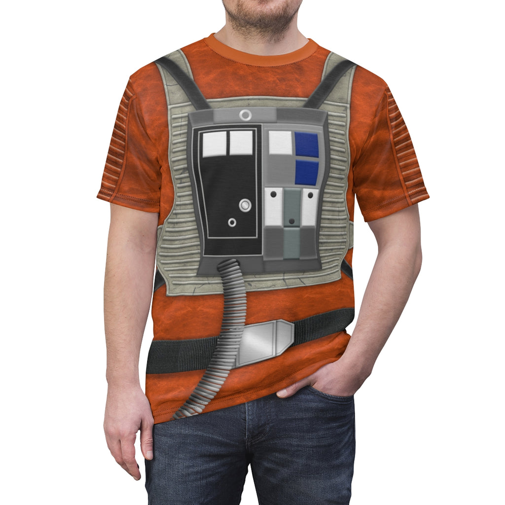Luke Skywalker Flight Suit Shirt, Star Wars Costume