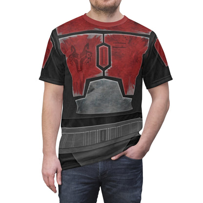 Red Death Watch Shirt, Mandalorian Costume