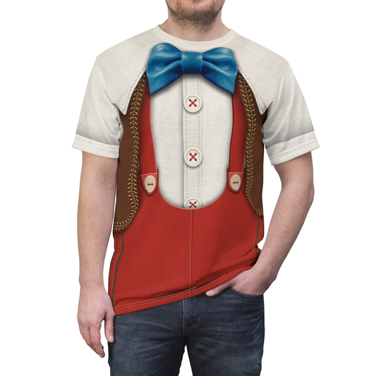 Puppet Pinocchio Shirt, Pinocchio 2022 Movie Costume