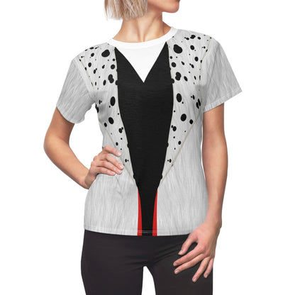 Cruella De Vil Women Shirt, 101 Dalmatians Costume