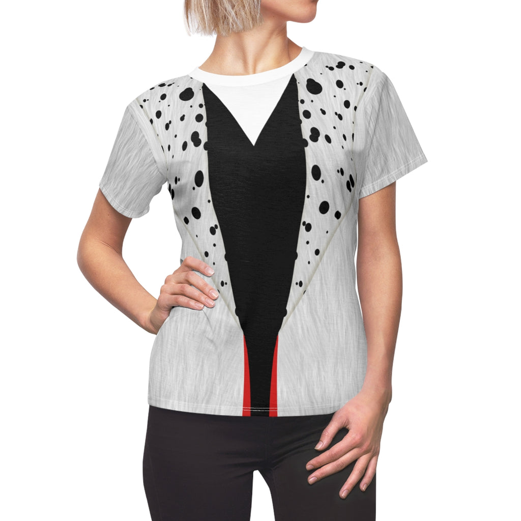 Cruella De Vil Women Shirt, 101 Dalmatians Costume