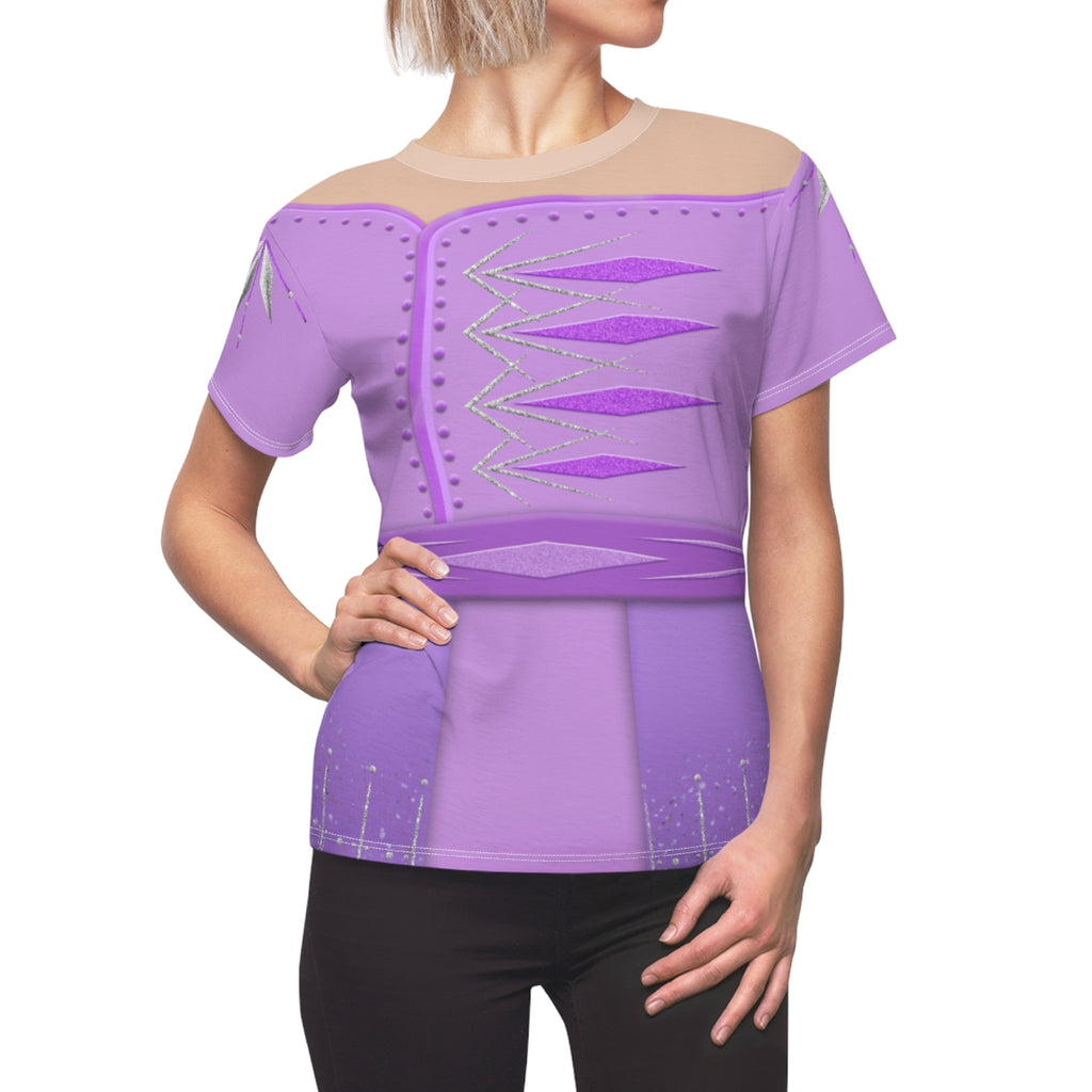 Queen Elsa Purple Ceremony Women Shirt, Frozen 2 Costume