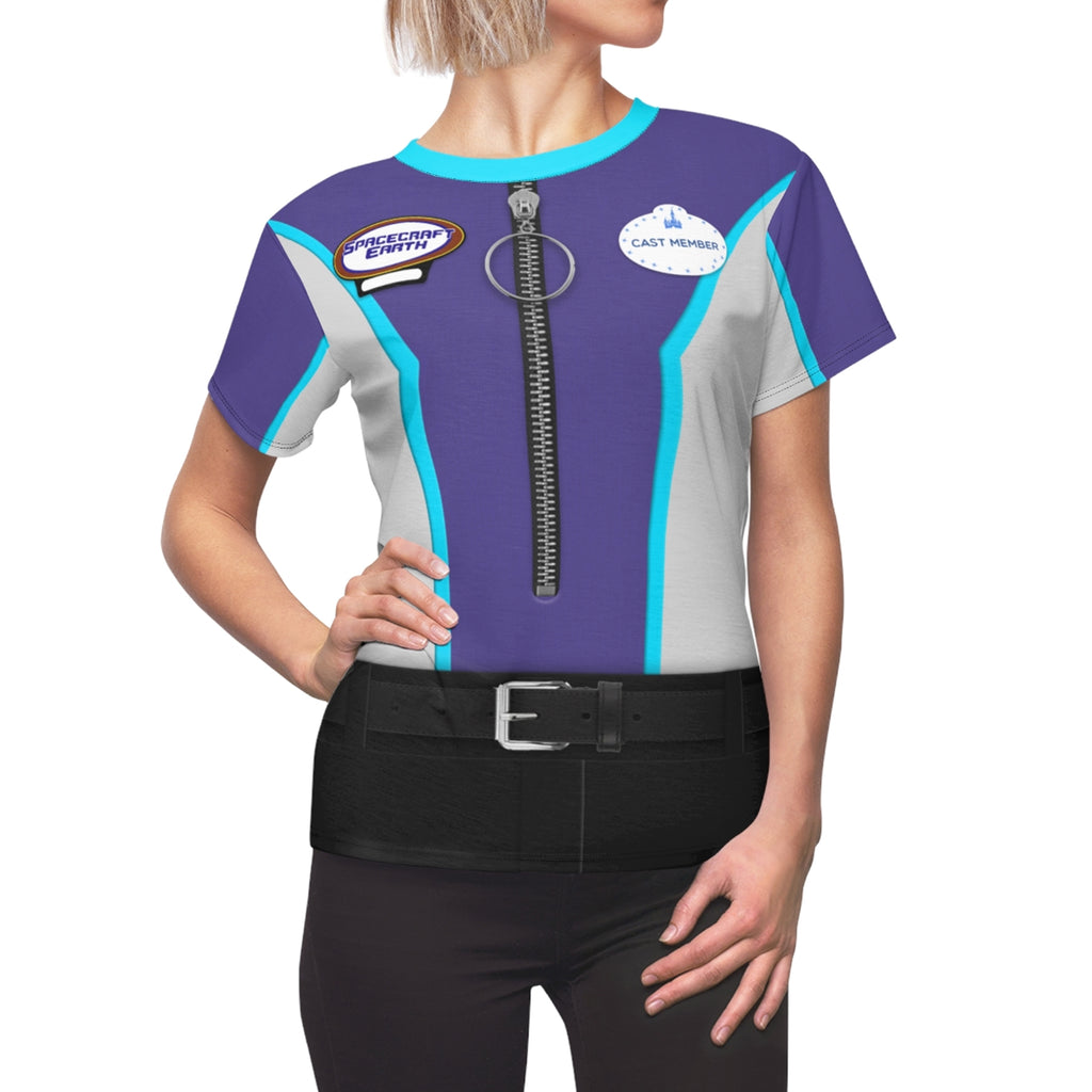 Epcot Spaceship Earth Women Shirt, Epcot Cast Member Uniform Costume