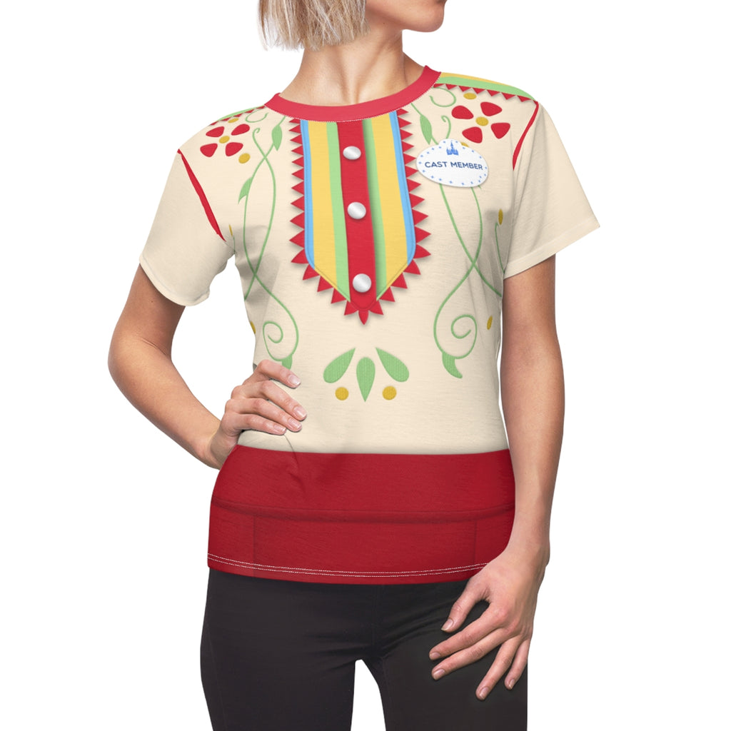 Pinocchio's Village Haus Women Shirt, Magic Kingdom Cast Member Costume