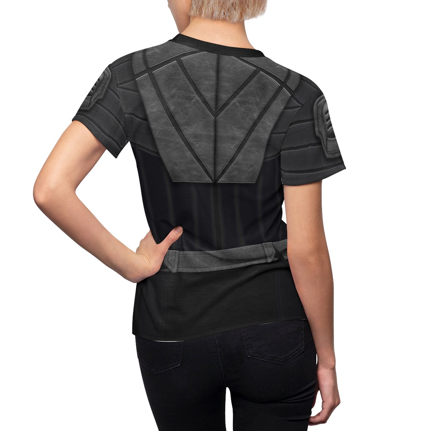 Yelena Belova Black Women's Shirt, Disney Hawkeye Costume