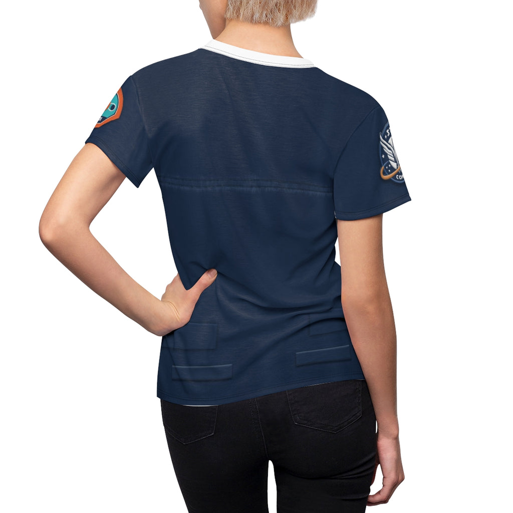 Alisha Hawthorne Blue Uniform Women's Shirt, Lightyear 2022 Costume