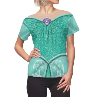 Ariel Green Women's Shirt, The Little Mermaid Evening Costume